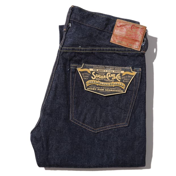 새상품) 슈가케인 2021 원워시 클래식 스트레이트 셀비지 데님 34