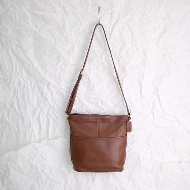 OLD COACH leather cross bag