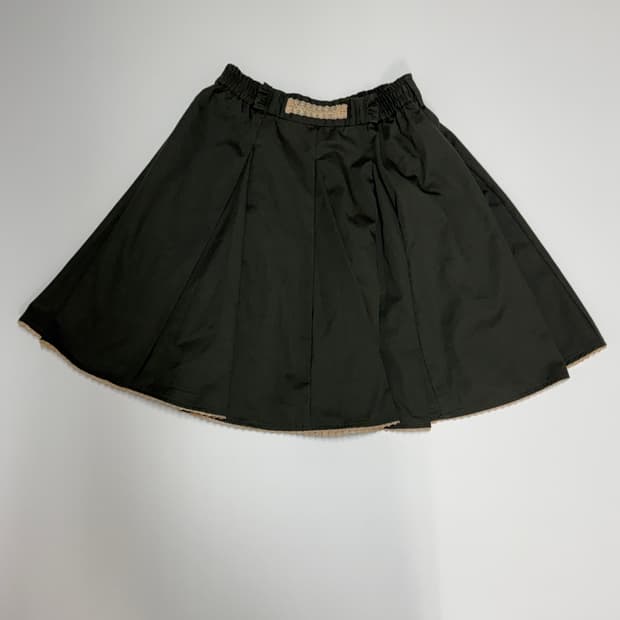 axes femme  카키 플리츠 스커트