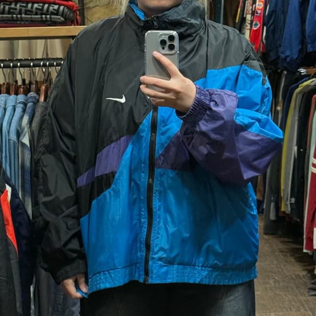 [HI] 나이키 바람막이 스카이블루블랙 