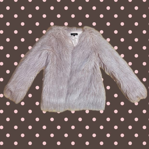 갸루 핑크 퍼자켓