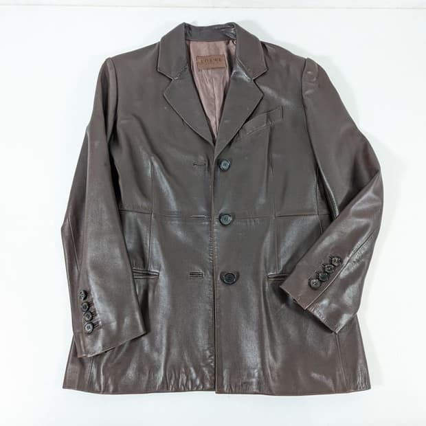 LOEWE 브라운 레더 자켓