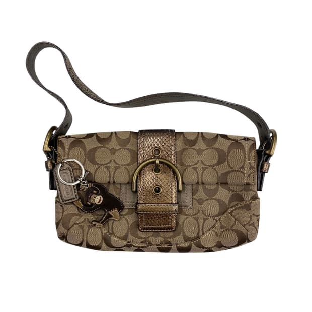 코치 y2k 바게트백 + 원숭이코치정품키링