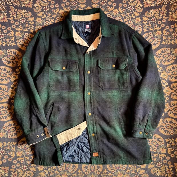 Chaps 랄프로렌 울 옴브레 퀼팅 셔츠자켓