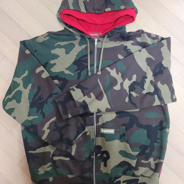 슈프림 더블후드 페이스마스크 후드집업