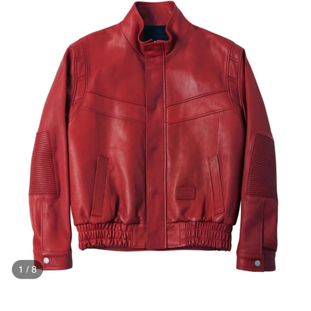 느와르 라르메스 블랙라벨 레더자켓 레드