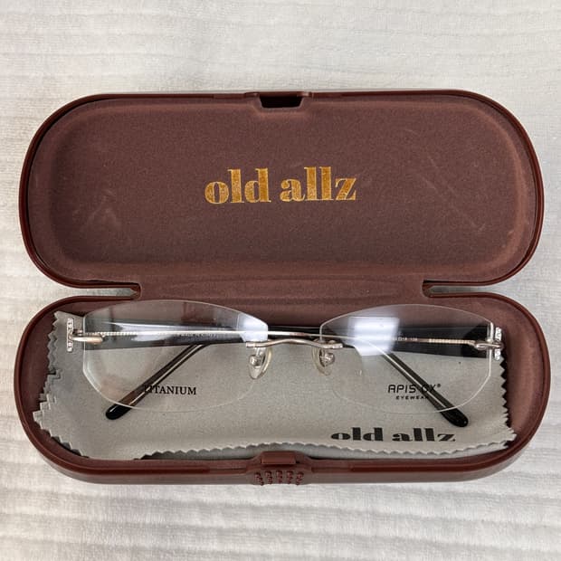 90s 티타늄 무테 안경 CEO Plus / 빈티지 데드스탁