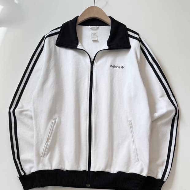Adidas 아디다스 화이트-블랙 베캔바우어 트랙탑