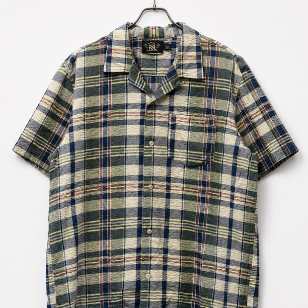 RRL 더블알엘 시어서커 체크 셔츠
