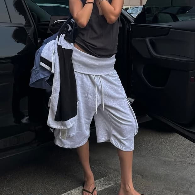 SEO foldover waist cargo short