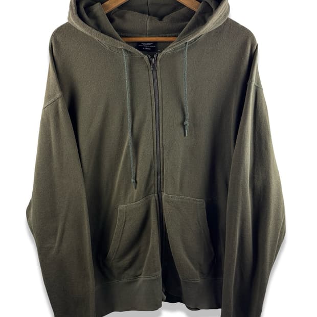 알파인더스트리 카키 후드집업2490
