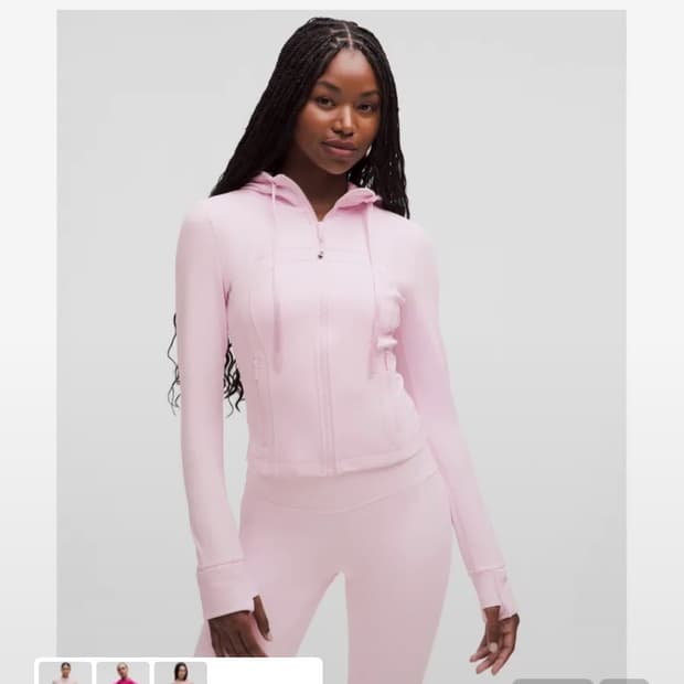룰루레몬 핑크 후드집업