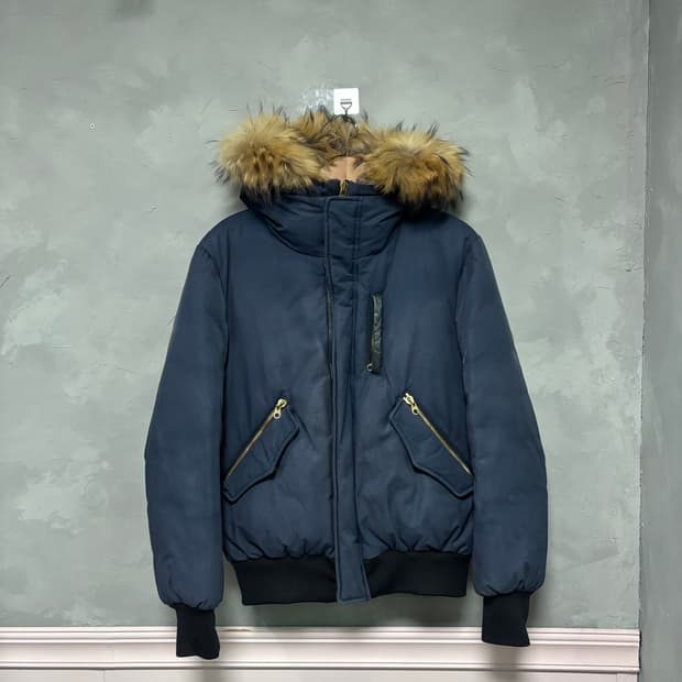 맥케이지 딕슨 네이비 금장 덕다운 패딩 40 사이즈