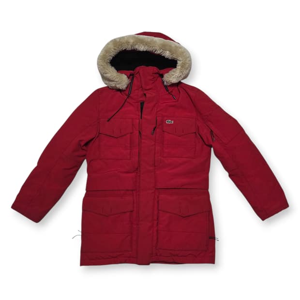라코스테 레드 헤비다운 패딩 자켓