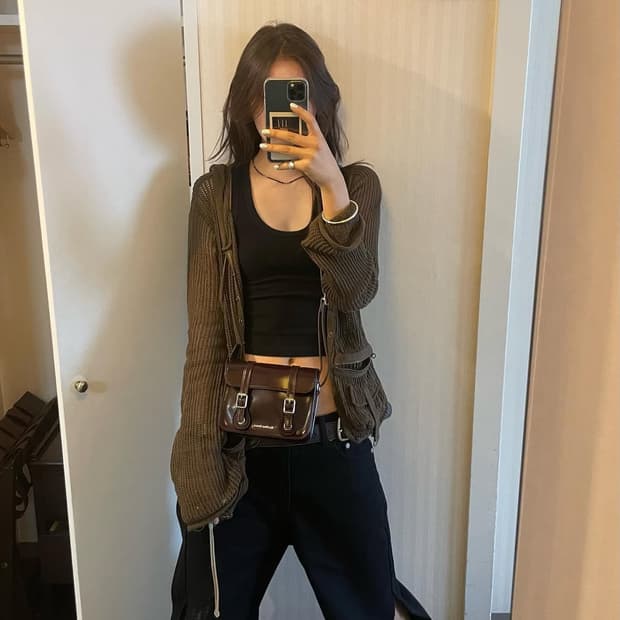 자라 후드 니트 가디건