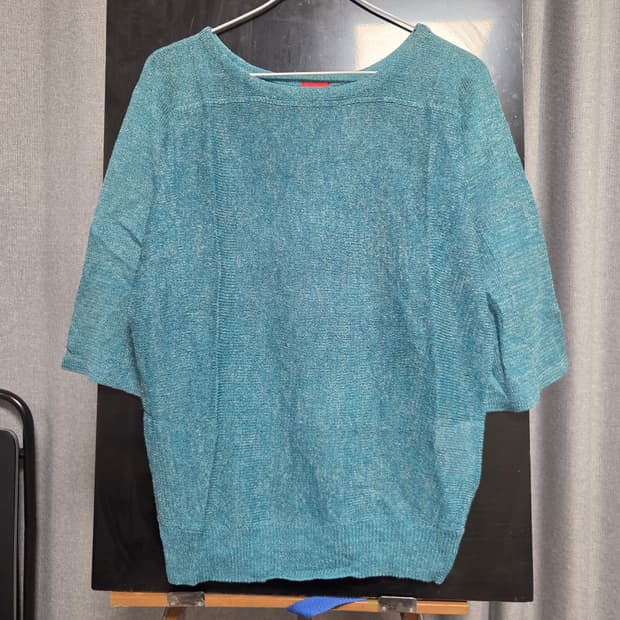 일본제 Des Pres 니트 반팔 티셔츠 S-M