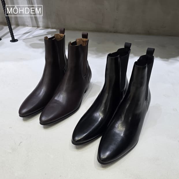 [premium] 클로쉐 밴딩 소가죽 첼시부츠