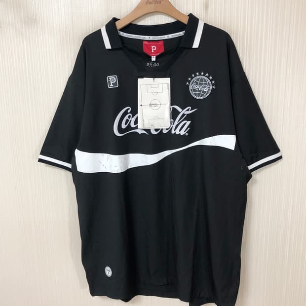 (1) 오버더피치X코카콜라 콜라보 풋볼져지 XL