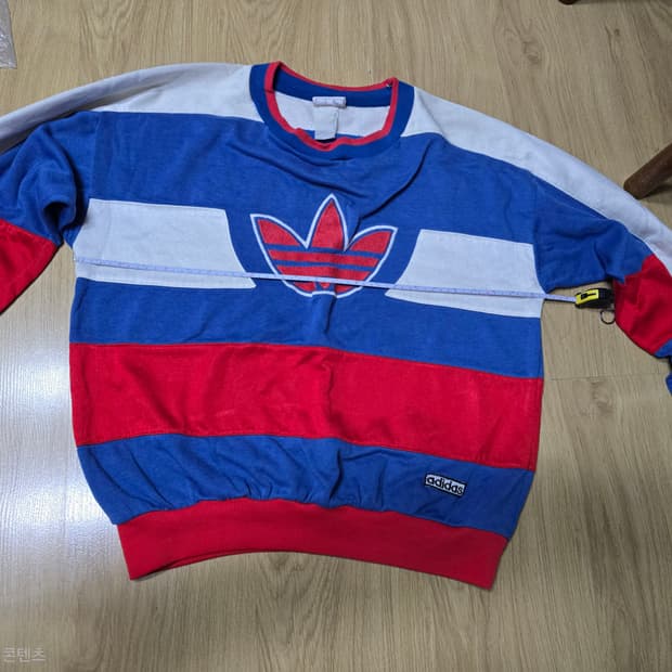 아디다스 3color 파이어버드로고 맨투맨