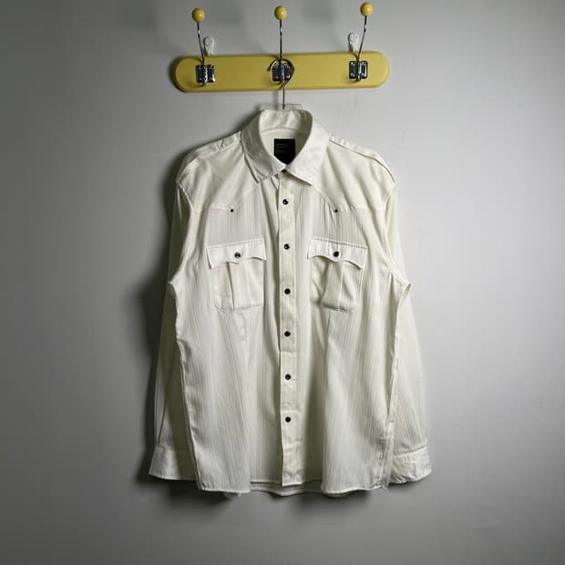 splendid satisfaction 버티컬 스트라이프 웨스턴 셔츠