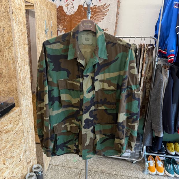 US ARMY 립스탑 우드랜드 퍼티그 자켓