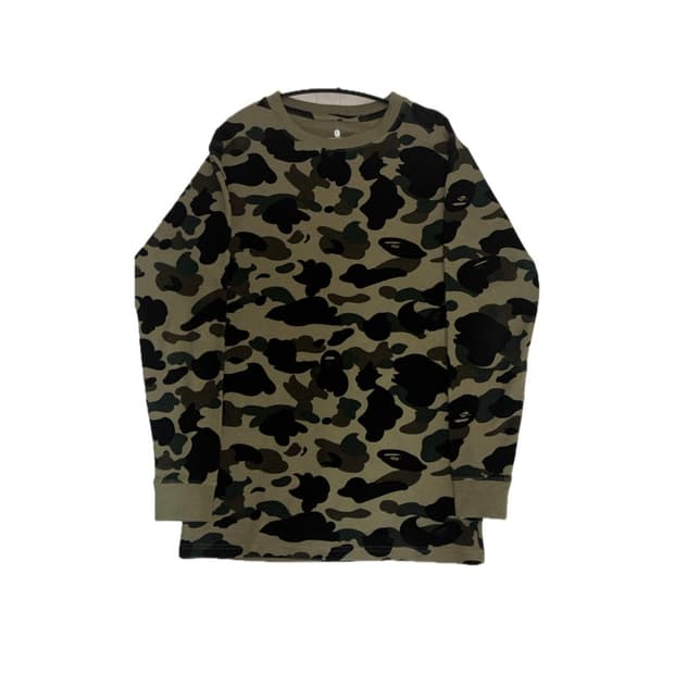 베이프 카키 롱슬리브 