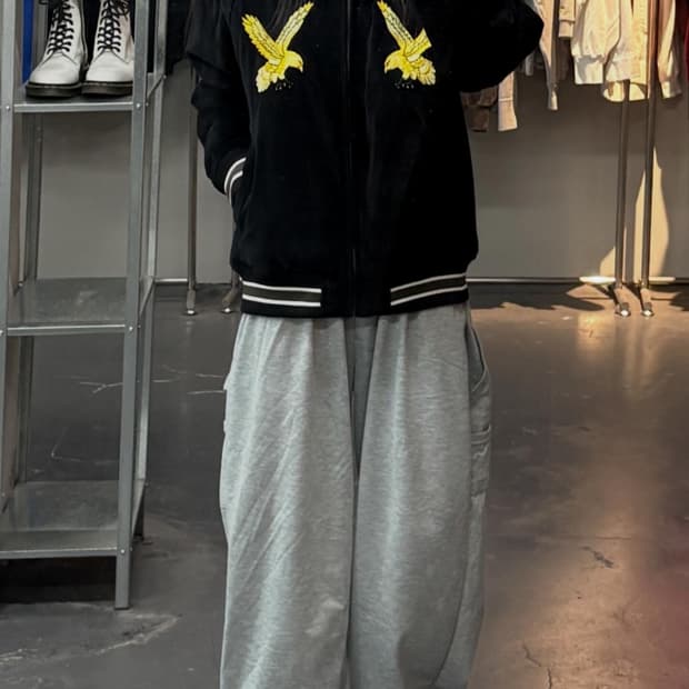 쇼트 뉴욕 듀크 수베니어 블랙벨벳 자켓 A3670