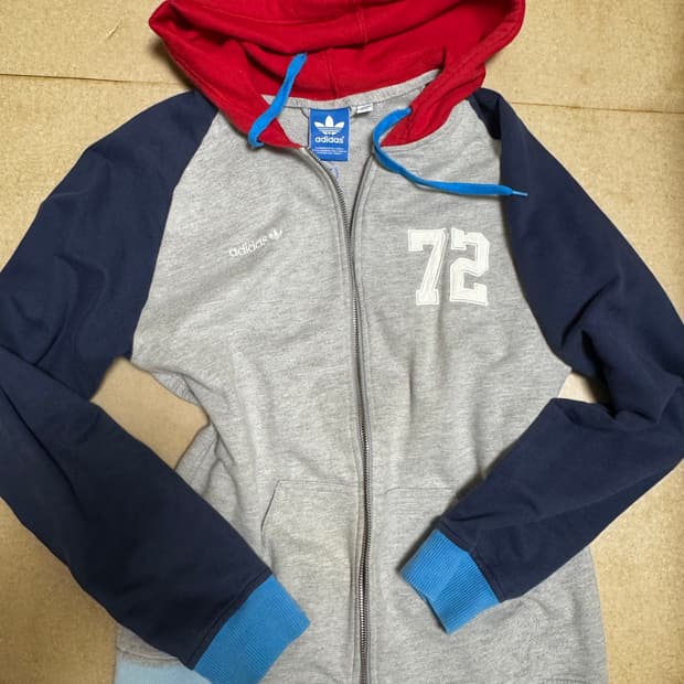 아디다스 스포티 후드집업