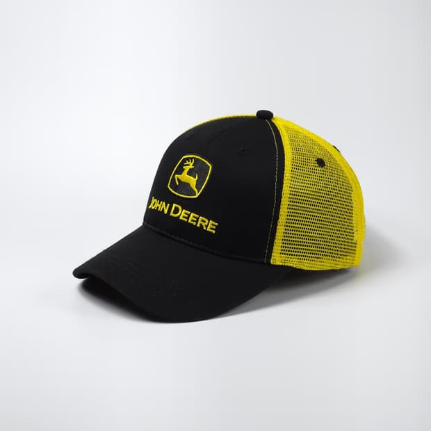 존디어 아메리칸 빈티지 블랙 트러커 헌팅 볼캡 모자