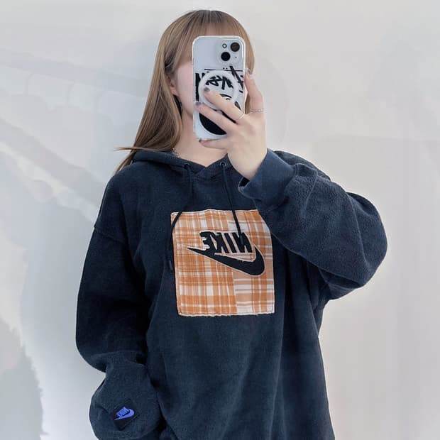 나이키 빅로고 플리스 후드