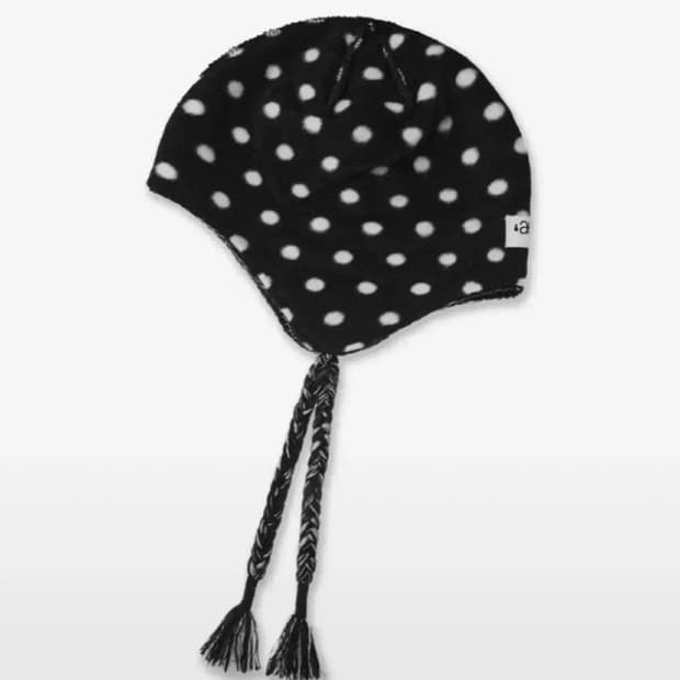 aeae 도트 비니 모자 (BLACK)