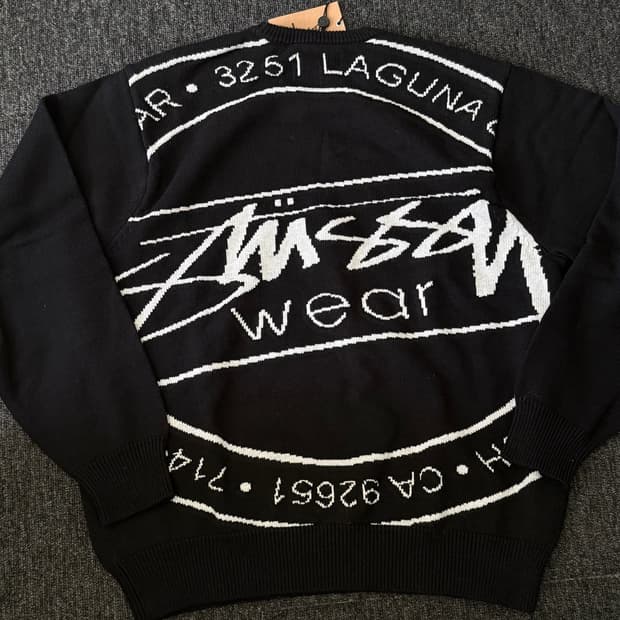 [L] 스투시 피그먼트 다이드 루즈 게이지 스웨터 브라이트 그린