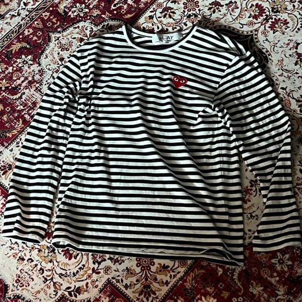 꼼데가르송  스트라이프 롱슬리브[L]