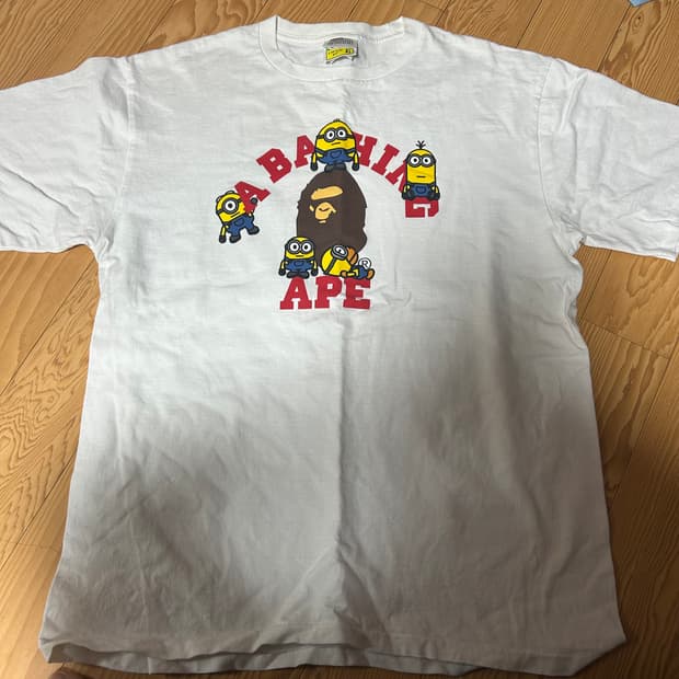 베이프 x 미니언즈 반팔 티셔츠 XL