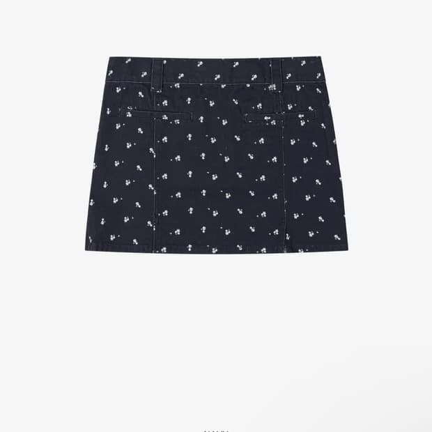 그로브 Floral Twill Mini Skirt [NAVY] 2