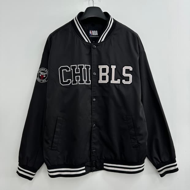 105 NBA 시카고 불스 남자 루즈핏 바시티 자켓