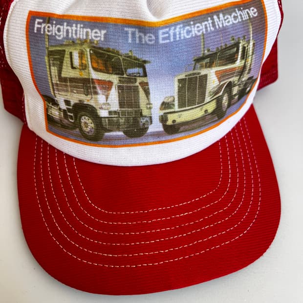 USA 빈티지 트러커 캡 레드