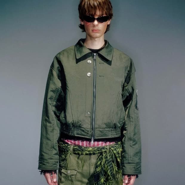 베이컨트 아카이브 봄버 자켓 카키