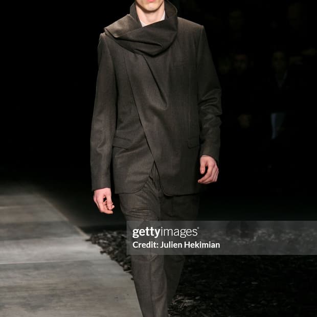 디올옴므 10aw 스카프 테일러드 자켓