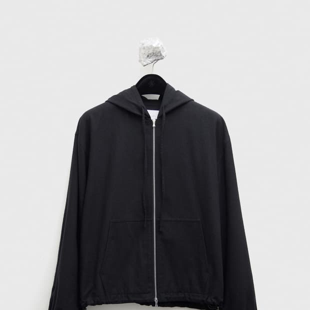 유스 실크 후드집업 자켓