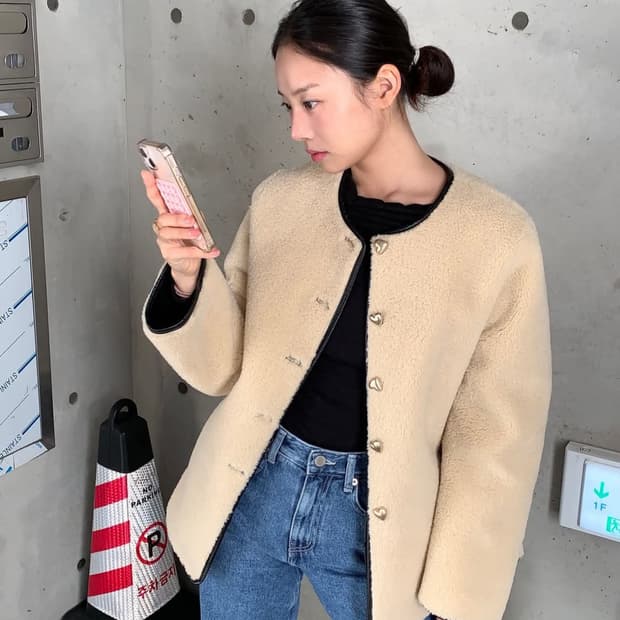 비뮤즈맨션 라운드 자켓