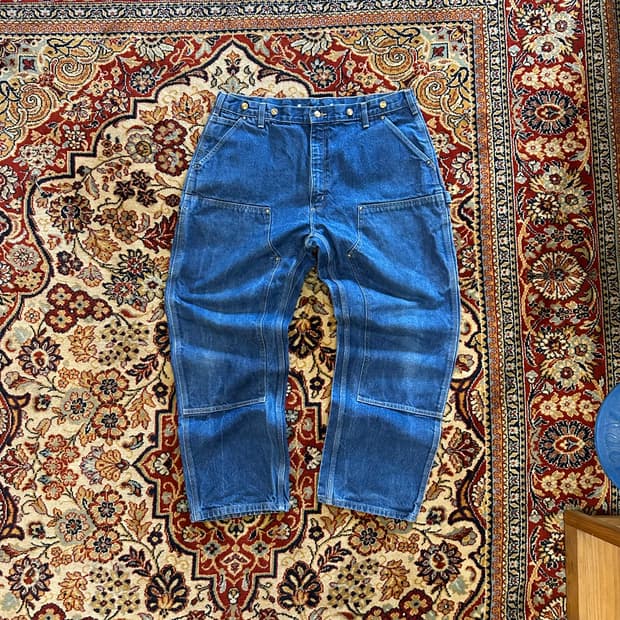 Carhartt B07 데님 더블니 워크 팬츠 - 40X30