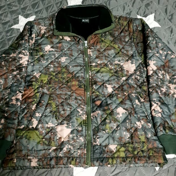 밀리터리 안감기모 디지털 깔깔이 (M)