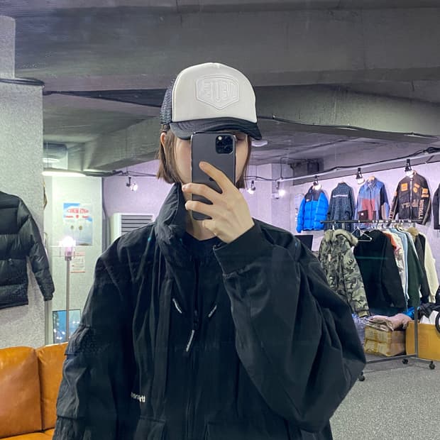 데우스 빅로고 화이트 메쉬 캡 B3799