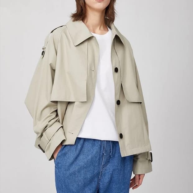 스튜디오톰보이 숏 트렌치코트