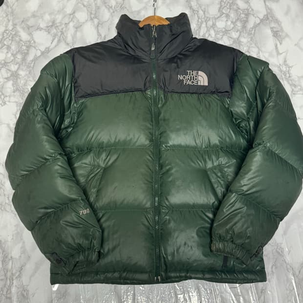 노스페이스 700 눕시 딥그린 패딩 자켓