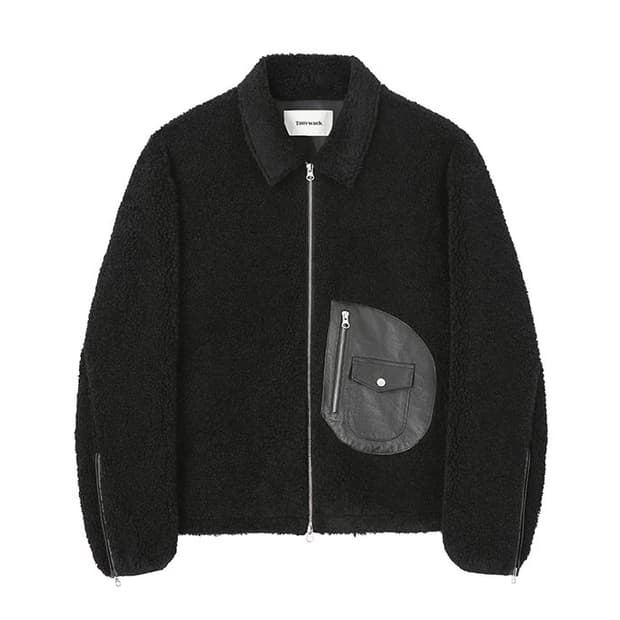 [L] 토니웩 Duvet Leather Shearling Jacket