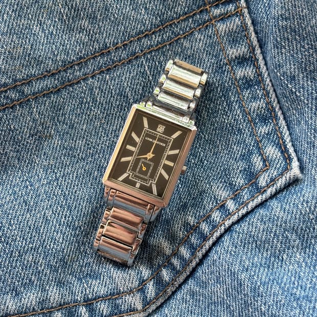 vintage louis quatorze metal watch