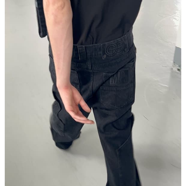 플라스틱 프로덕트 MPa CALF POCKET PANTS (BLACK)