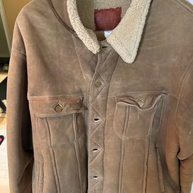 RRL 시어링 스웨이드 무스탕 김원중 무스탕 L사이즈